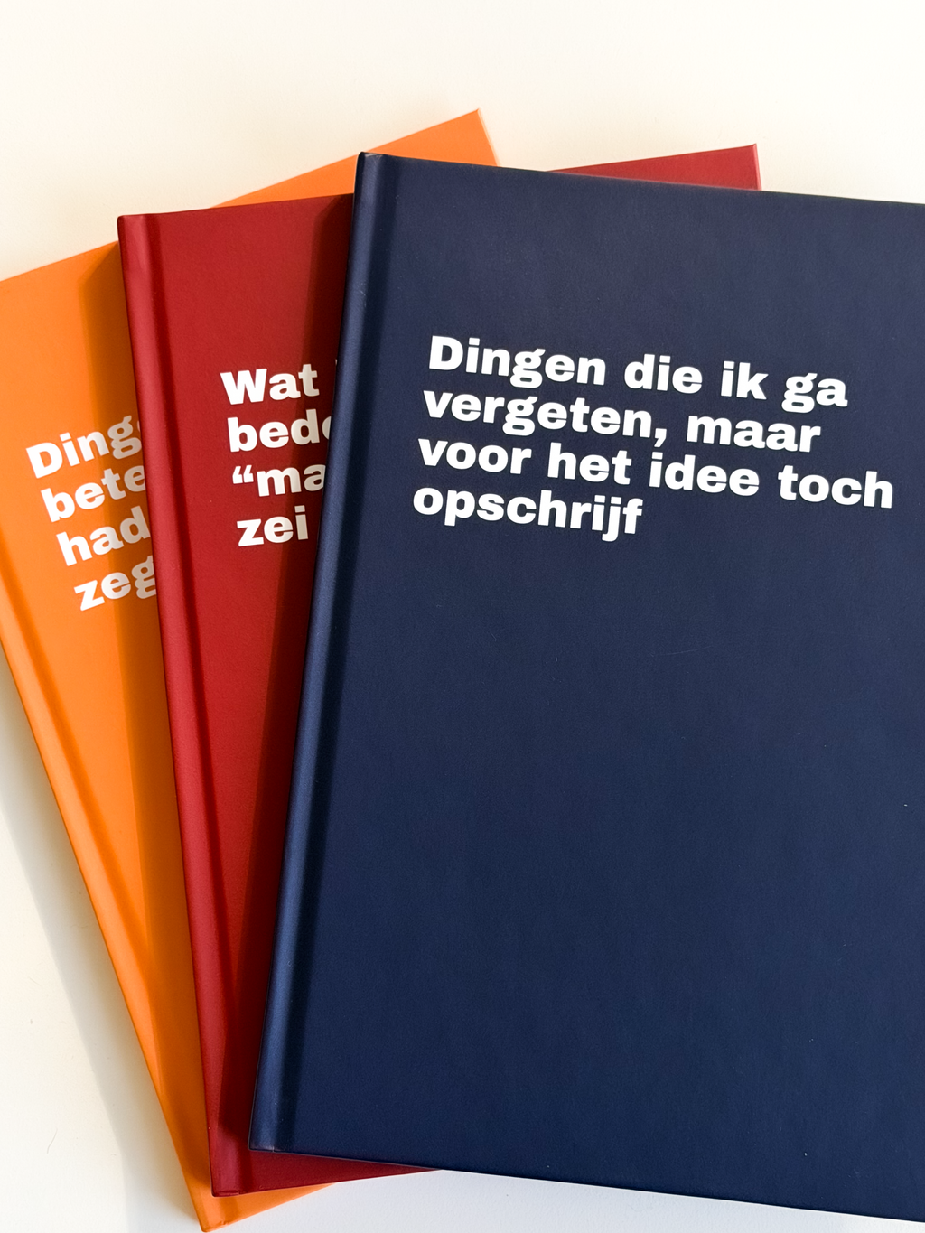Notitieboek "Dingen die ik ga vergeten, maar voor het idee toch opschrijf"