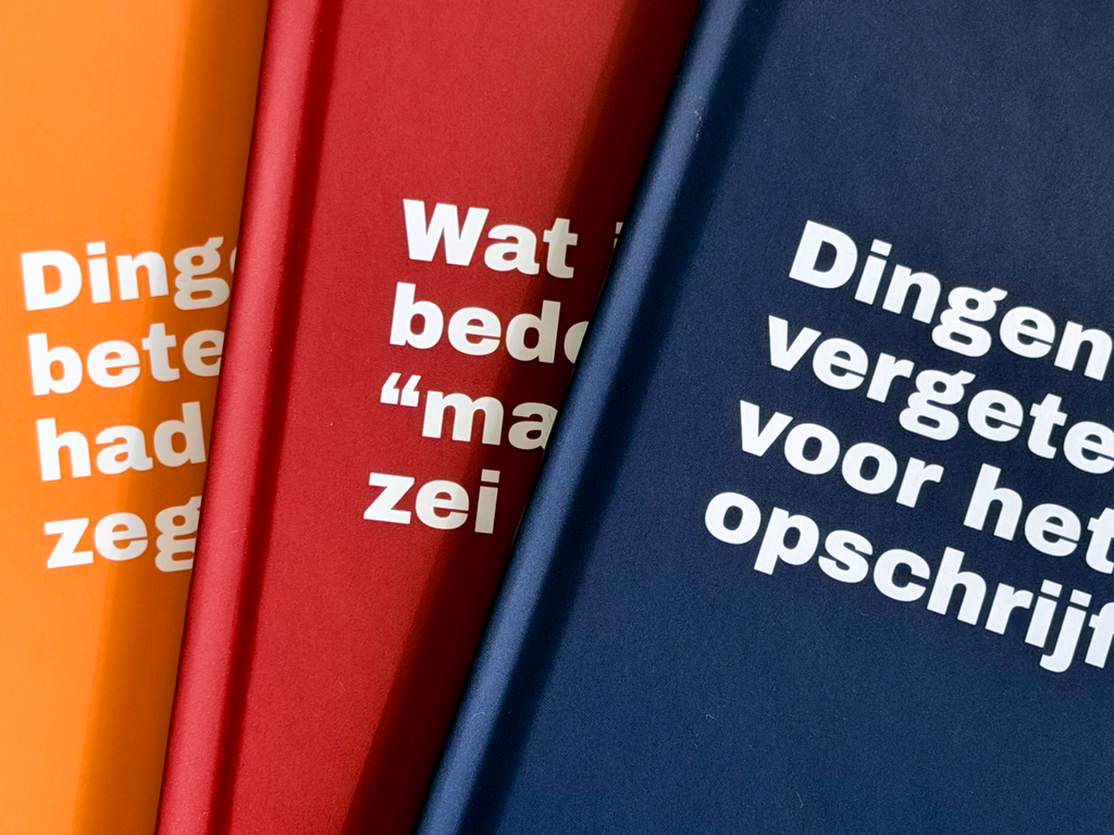 Notitieboek "Dingen die ik ga vergeten, maar voor het idee toch opschrijf"