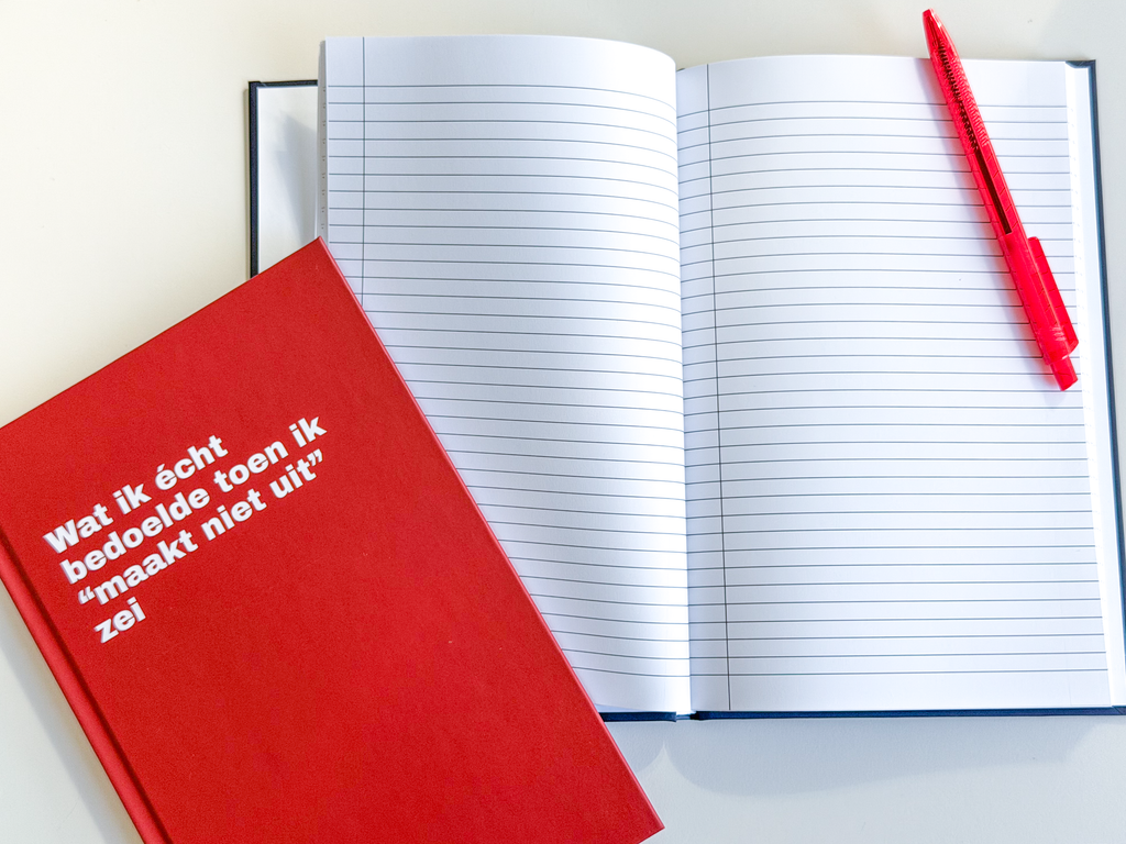 Notitieboek "Wat ik écht bedoelde toen ik “maakt niet uit” zei"