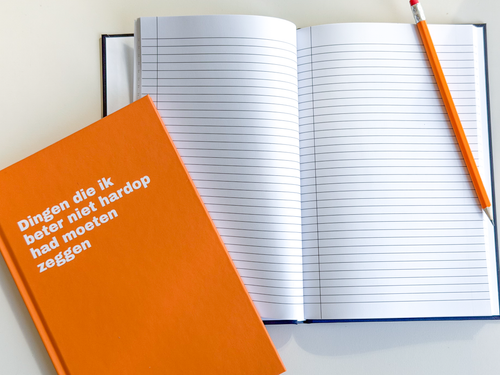 Notitieboek "Dingen die ik beter niet hardop had moeten zeggen"